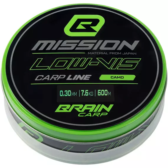 Волосінь Brain Mission Carp Line (Camo) 600m 0.30mm 7.6kg, фото , изображение 2